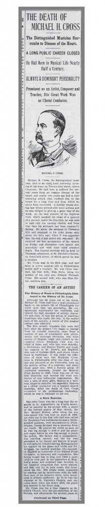 Cross_Obit_page_1_Phila_Times_Sept_27_1897