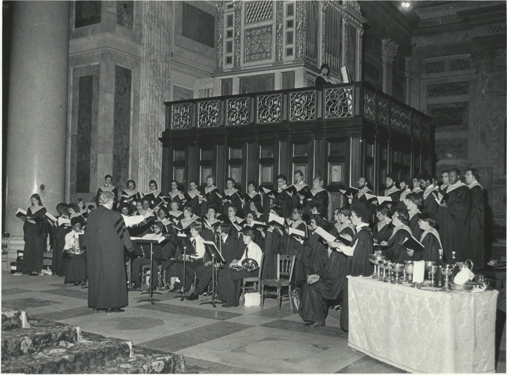 Collegiate Choir at the John Neumann Canonization  at St Paul outside the Walls7-22-77